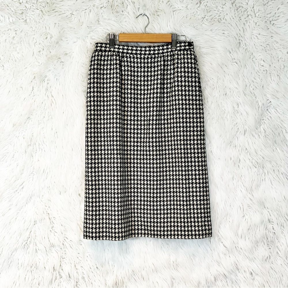 Vintage Pendleton plaid wool midi skirt